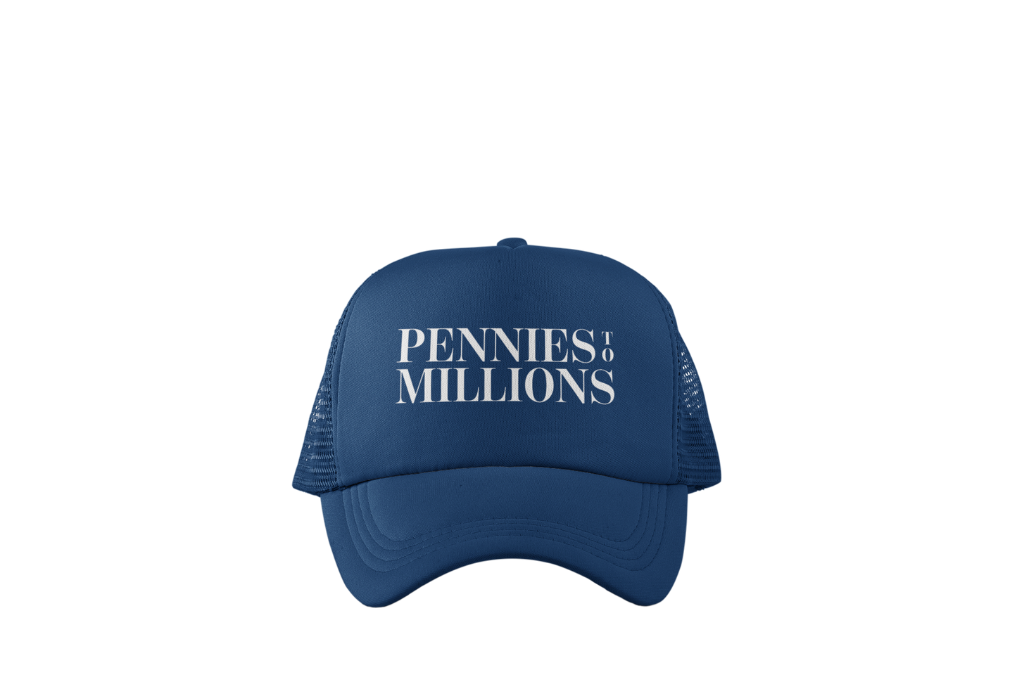 Pennies To Millions - Trucker Hat Blue
